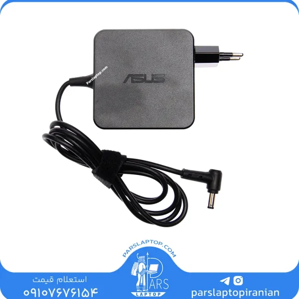 آداپتور لپ تاپ (LAPTOP) ASUS (ایسوس) 19V 3.42A مربعی (SQUARE) سوکت شارژر نرمال پین (NORMAL PIN)