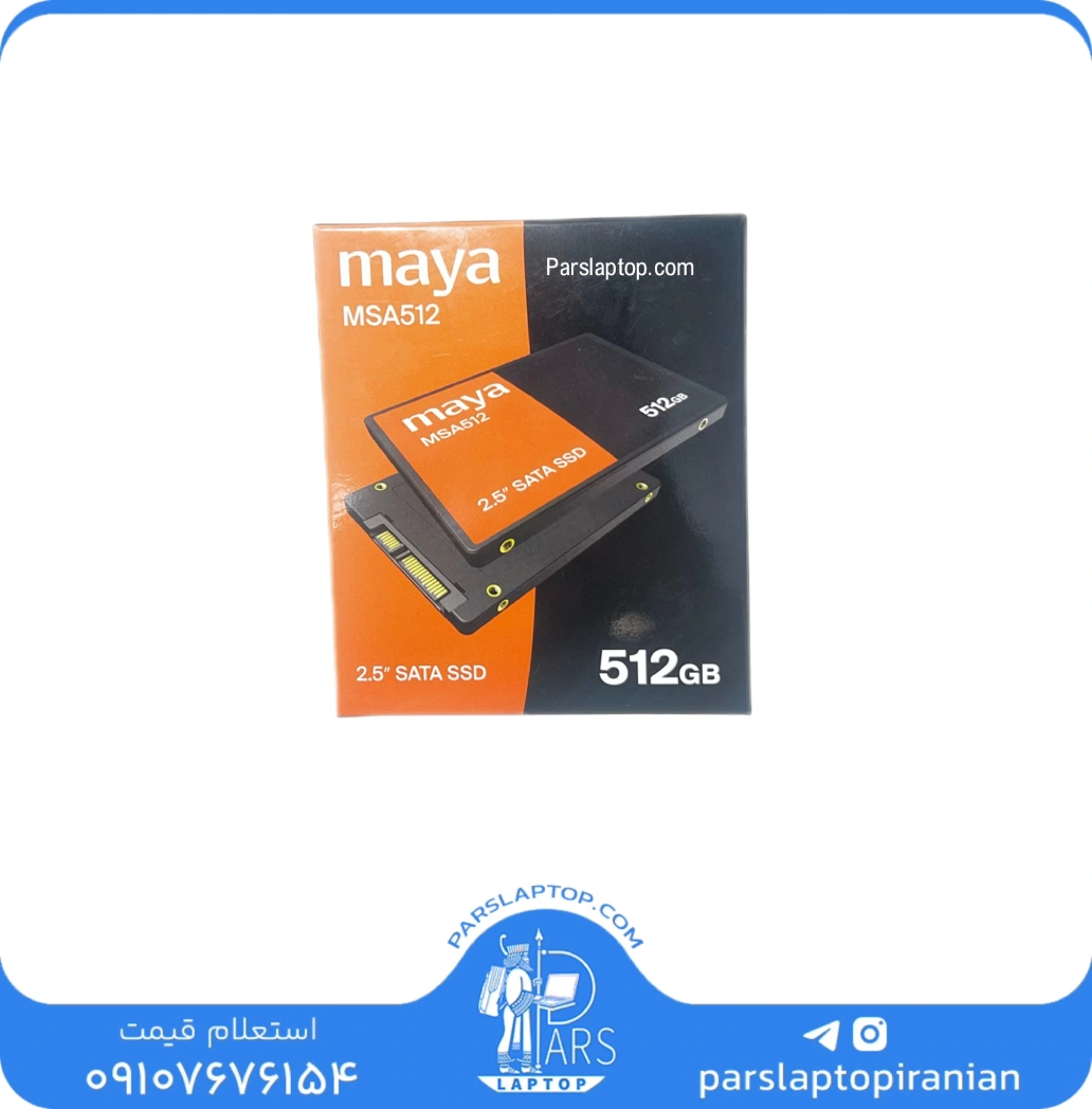 SSD MAYA 512 WEB اس اس دی اینترنال SATA مایا | مدل MSA512 ظرفیت 512 گیگابایت - Image 1