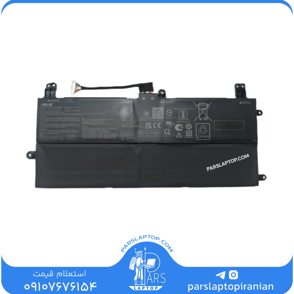 InShot_20261001_124421995 باتری لپ تاپ ASUS ایسوس مدل C41N2102 | اورجینال 56Wh 15.52V 3420mAh - تصویر 1